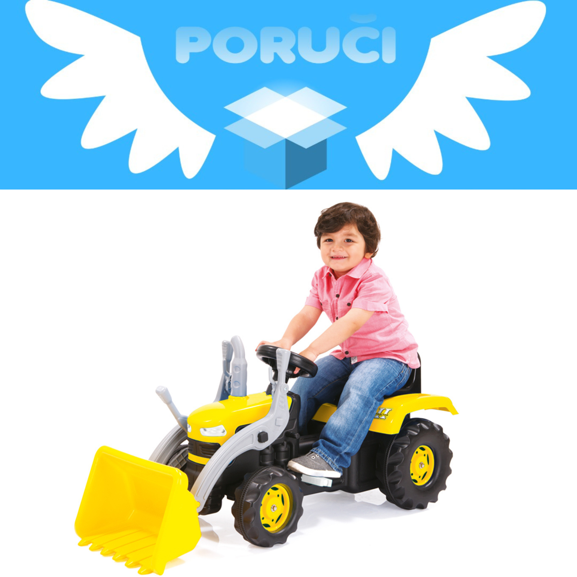 bager na pedale Traktor bager na pedale 080516 – Poruci